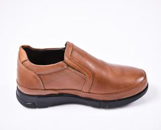 Мъжки ежедневни обувки естествена кожа кафяви 3