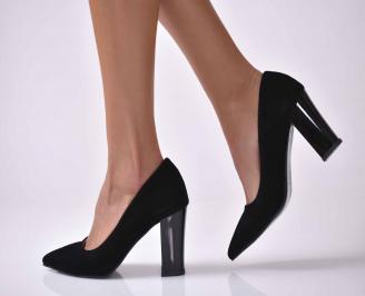Дамски елегантни обувки черни EOBUVKIBG
