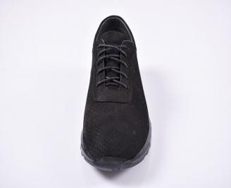 Мъжки спортно елегантни обувки  черни