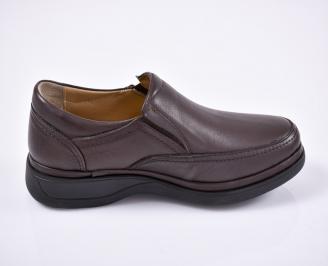 Мъжки ежедневни обувки естествена кожа кафяви 3