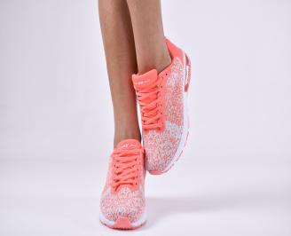 Дамски спортни  обувки текстил  розови