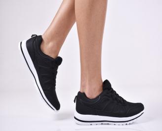 Дамски спортни  обувки текстил черни