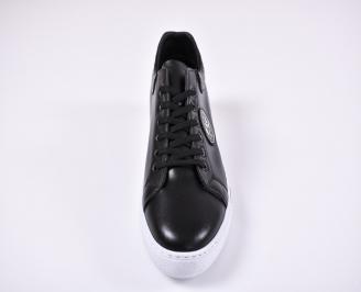 Мъжки спортни обувки еko кожа черни