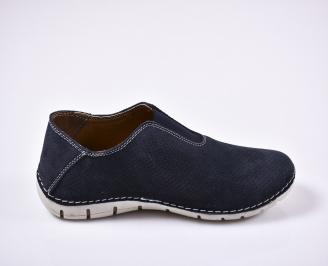 Мъжки спортно елегантни обувки сини 3