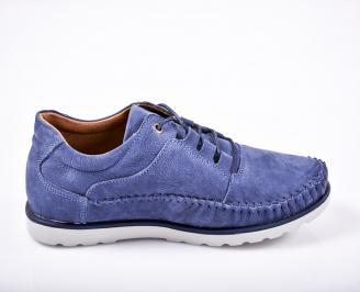 Мъжки спортно елегантни обувки сини