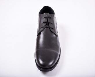 Мъжки обувки -Гигант естествена кожа черни