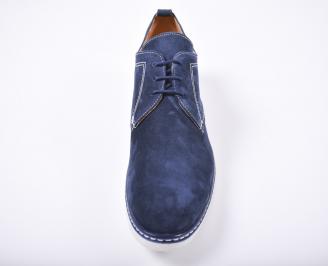 Мъжки спортно елегантни обувки  сини