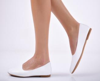 Дамски  обувки естествена кожа  бели