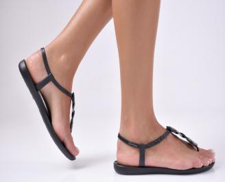 Дамски равни  сандали черни