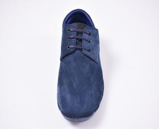 Мъжки спортно елегантни  обувки  сини