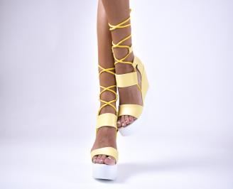 Дамски  сандали  жълти