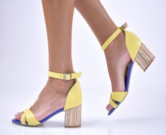Дамски  елегантни сандали жълти