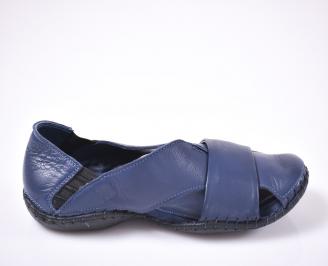 Мъжки сандали естествена кожа сини