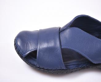Мъжки сандали естествена кожа сини