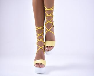 Дамски  сандали  жълти