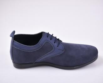 Мъжки спортно елегантни  обувки  сини 3