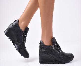 Дамски обувки  естествена кожа черни