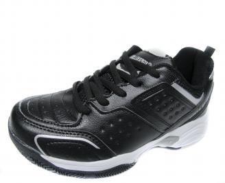 Юношески спортни обувки Bulldozer черни еко кожа