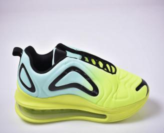 Мъжки спортни обувки  зеленo/синьо