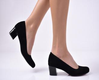 Дамски елегантни обувки гигант  черни