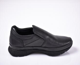 Мъжки ежедневни обувки естествена кожа черни 3