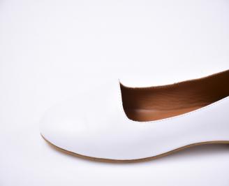 Дамски  обувки естествена кожа гигант бели