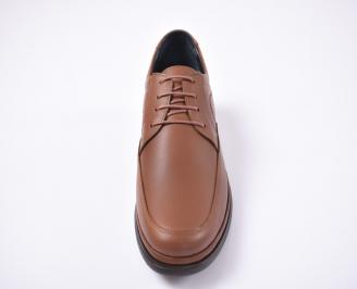 Мъжки ежедневки обувки естествена кожа кафяви.
