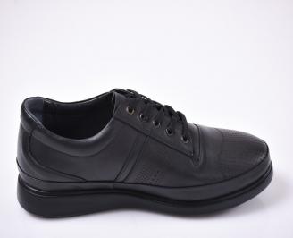 Мъжки  обувки естествена кожа черен. 3