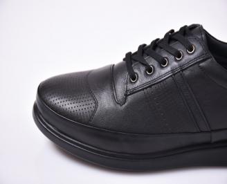 Мъжки  обувки естествена кожа черен.