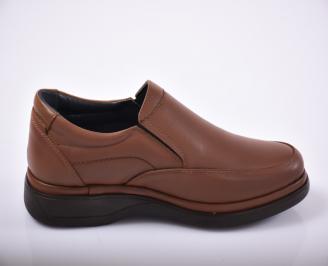 Мъжки ежедневки обувки естествена кожа кафяви. 3