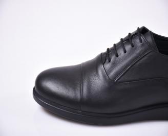 Мъжки ежедневки обувки естествена кожа черени.
