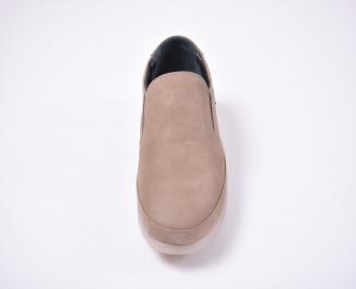 Мъжки  обувки естествена кожа бежови.