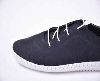 Мъжки  обувки естествен набук сини