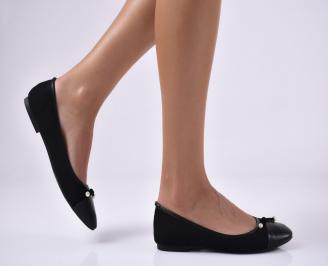 Дамски ежедневни обувки еко велур черни EOBUVKIBG