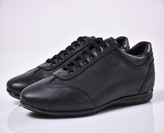 Мъжки  обувки естествена кожа черни EOBUVKIBG