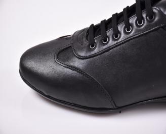 Мъжки  обувки естествена кожа черни EOBUVKIBG