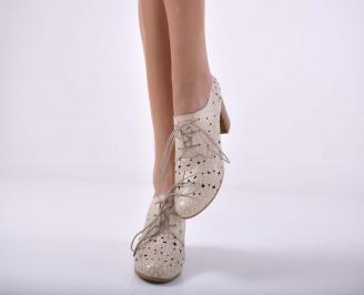 Дамски  обувки  естествена кожа бежови EOBUVKIBG