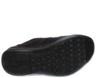 Мъжки спортни обувки черни еко кожа