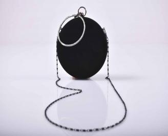Елегантна абитуриентска чанта велур черна EOBUVKIBG
