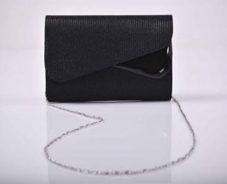 Елегантна абитуриентска чанта брокат черна EOBUVKIBG