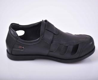 Мъжки сандали-Гигант естествена кожа черни 3