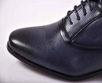 Мъжки официални обувки  сини EOBUVKIBG