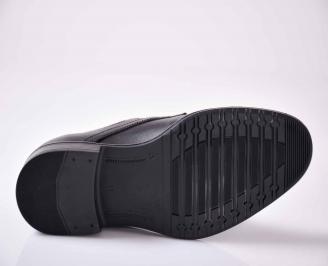 Мъжки официални обувки естествена кожа черни