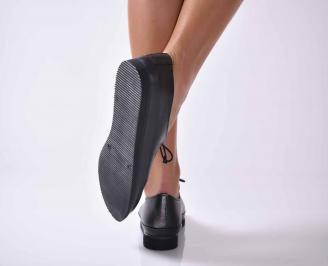 Дамски ежедневни обувки естествена кожа черни EOBUVKIBG 3