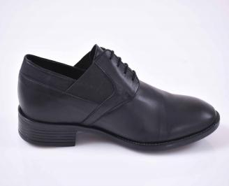 Мъжки официални обувки естествена кожа черни 3