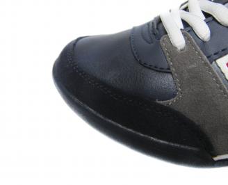 Юношески спортни обувки  Bulldozer черни еко кожа