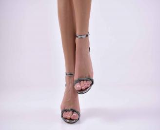 Дамски елегантни сандали 501-2658  сребристи  EOBUVKIBG