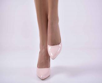 Дамски елегантни обувки пудра  EOBUVKIBG