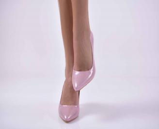Дамски елегантни обувки пудра  EOBUVKIBG