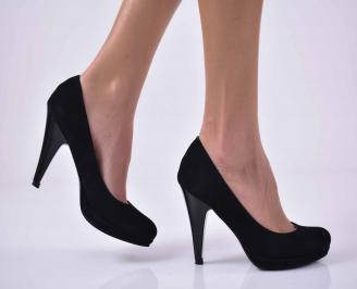 Дамски елегантни обувки гигант черни EOBUVKIBG